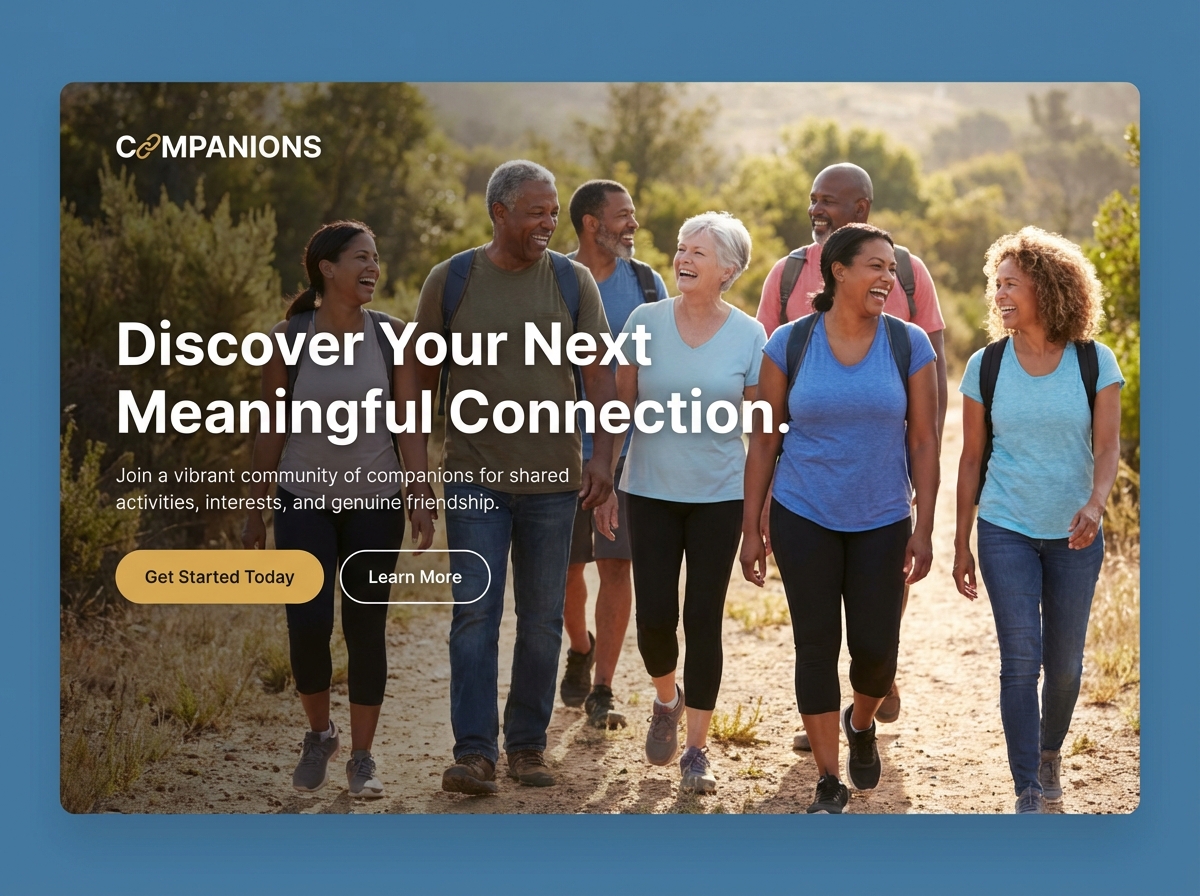 Build a Compassionate Website for Your Companionship Business website preview