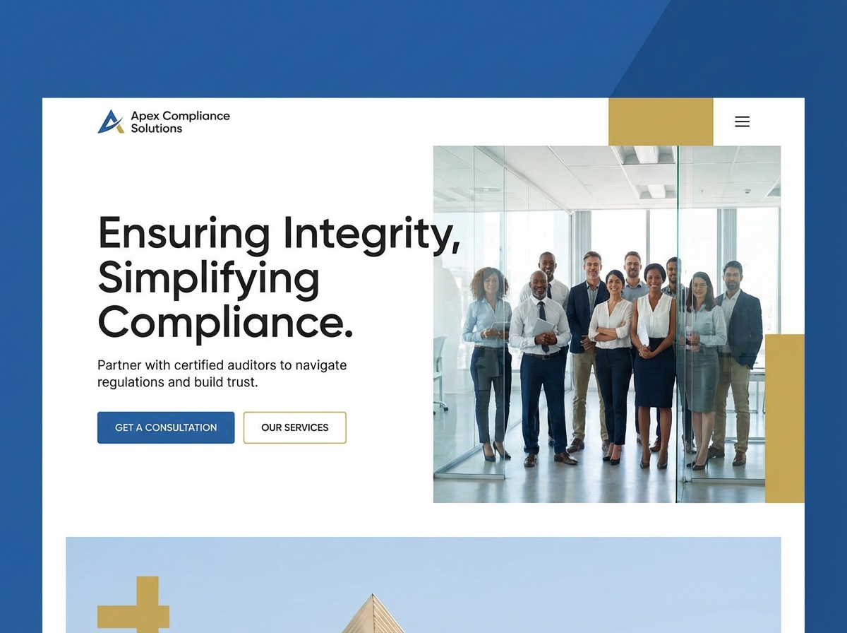 Build Your Professional Compliance Auditor Website website preview