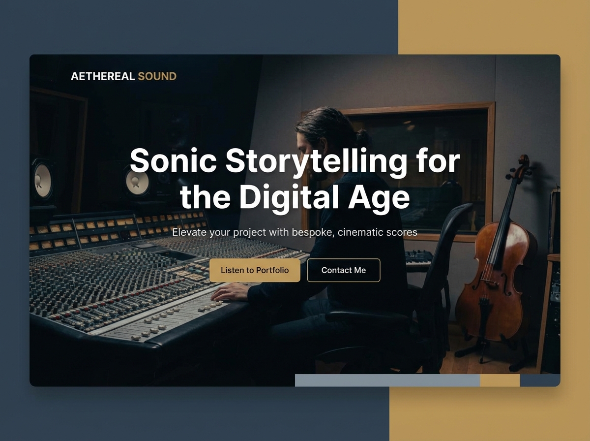 Build Your Sound with a Composer Website Builder website preview
