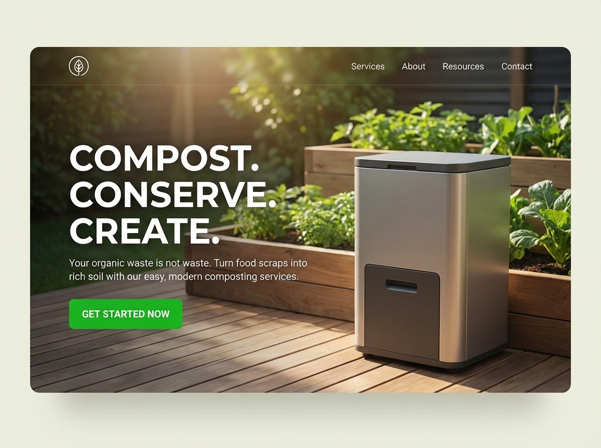 Build Your Local Composting Service Website website preview