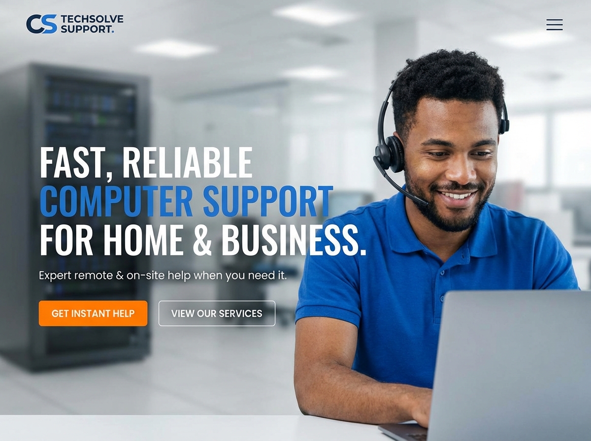 Build Your Premier Computer Support Specialist Website website preview