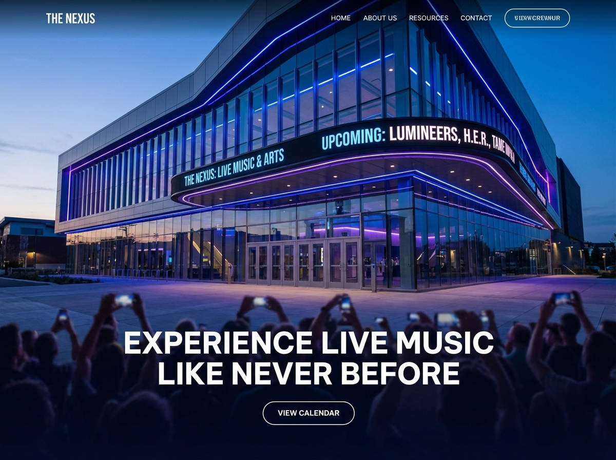 Build a Stunning Online Presence for Your Concert Venue website preview