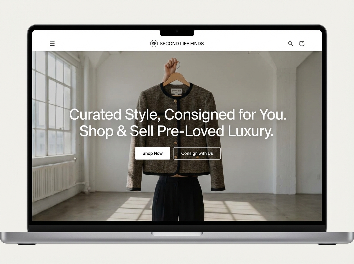 Build Your Dream Consignment Website Easily website preview