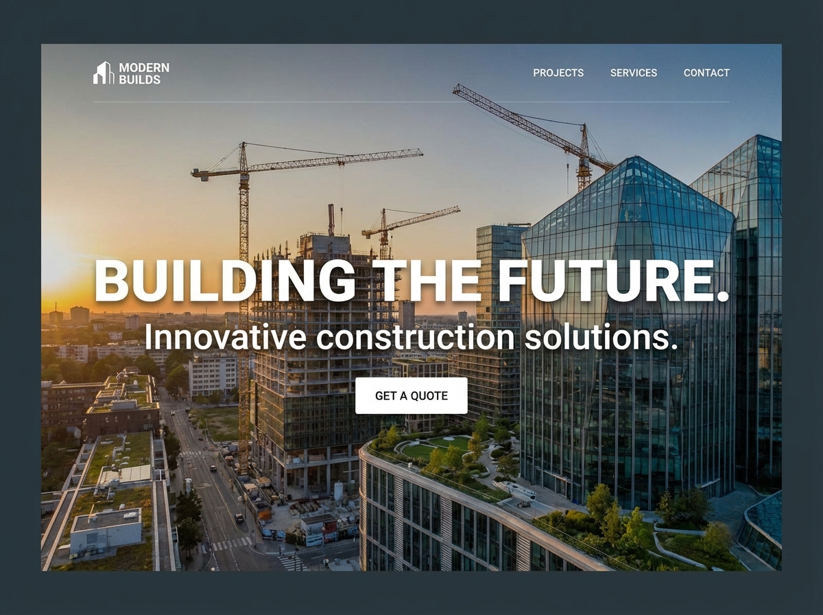 Build Your Vision with Our website preview