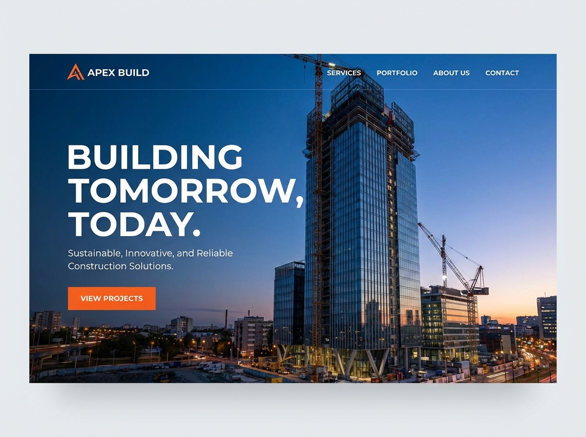 Build Your Legacy with a Powerful, Professional Construction Company Website website preview