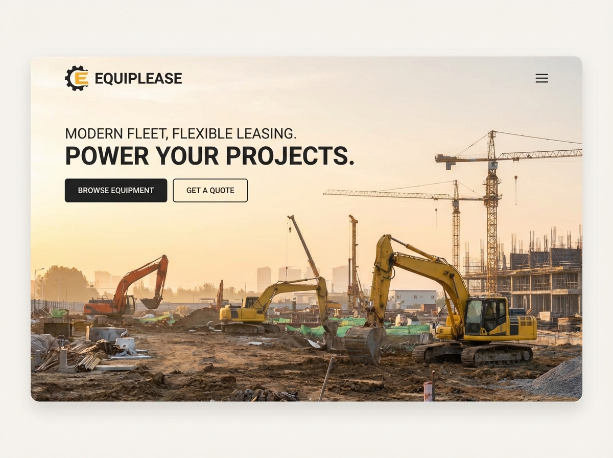 Build a Powerful Website for Your Equipment Leasing Business website preview