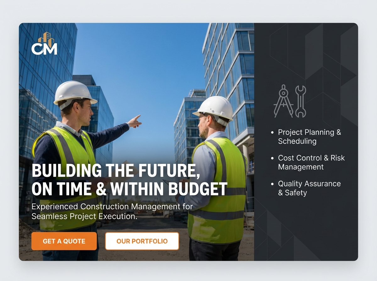 Build Your Authority: Professional Construction Manager Website website preview