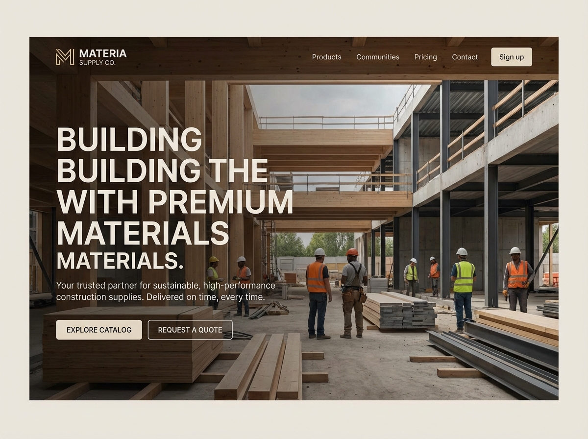 Build Your Business with a Professional Online Presence for Construction Materials Supply website preview