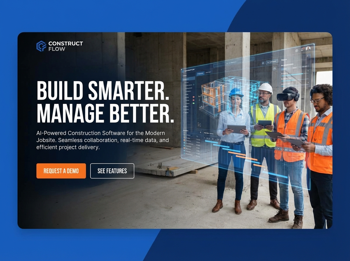 Build Smarter, Not Harder: The Ultimate Construction Software website preview