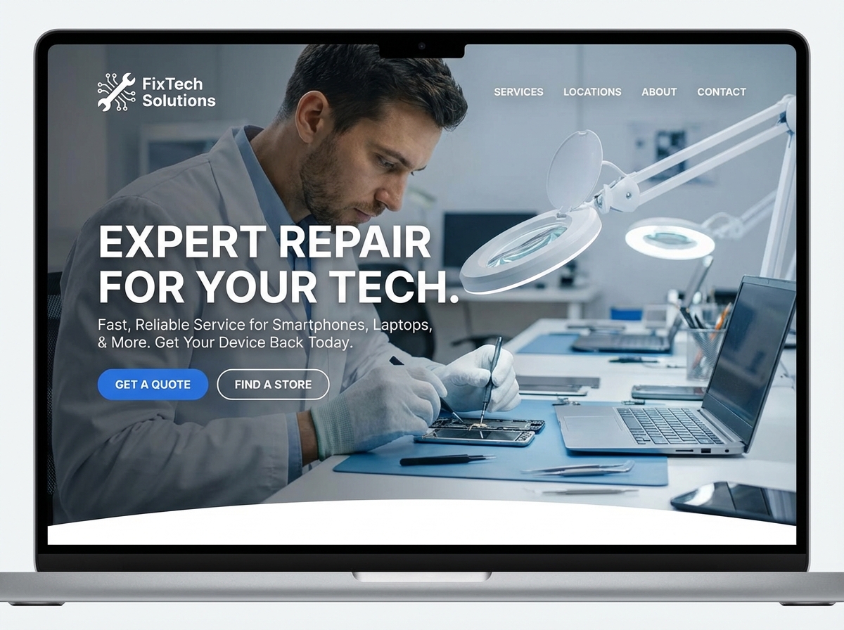 Build Your Premier Online Presence for Consumer Electronics Repair website preview