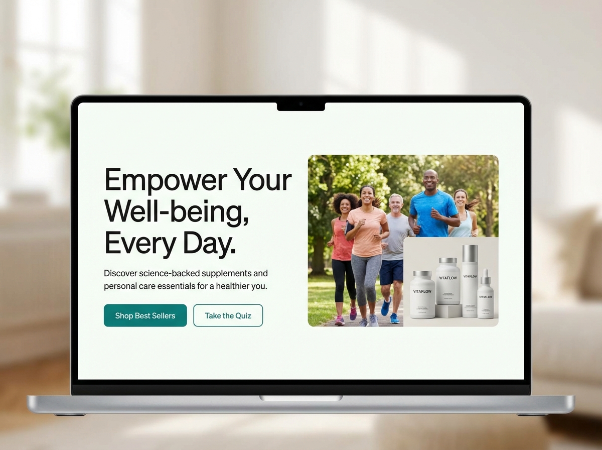 Build a Stellar Website for Your Consumer Health Products website preview