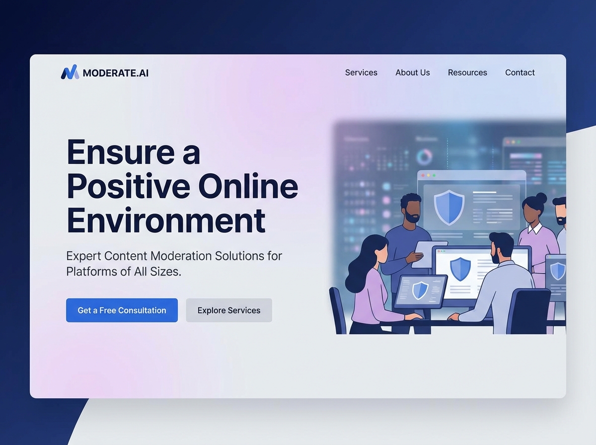 Build Your Professional Content Moderator Portfolio website preview