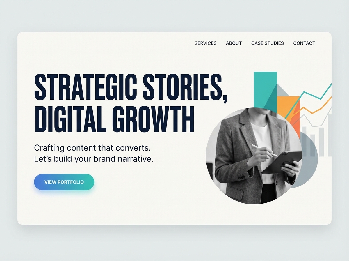 Build Your Authority: The Premier Website Builder for Content Strategists website preview