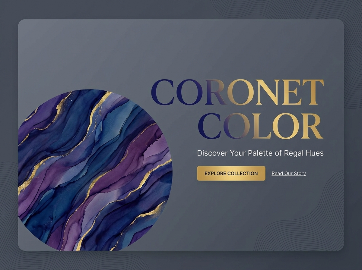 Create Stunning Websites with Coronet Color Palettes website preview
