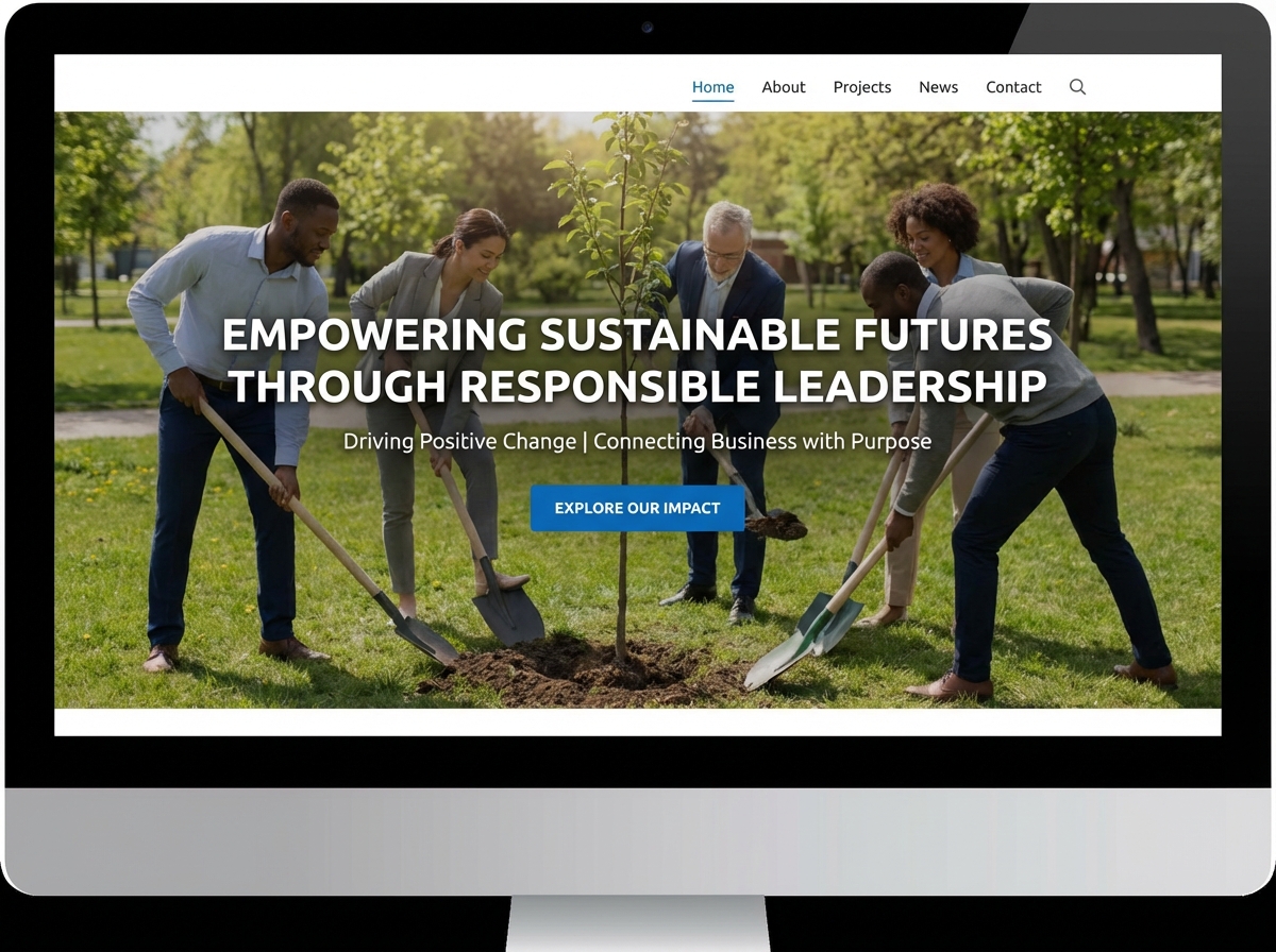 Build Your Influence: The Premier Website Builder for a Corporate Social Responsibility Manager website preview