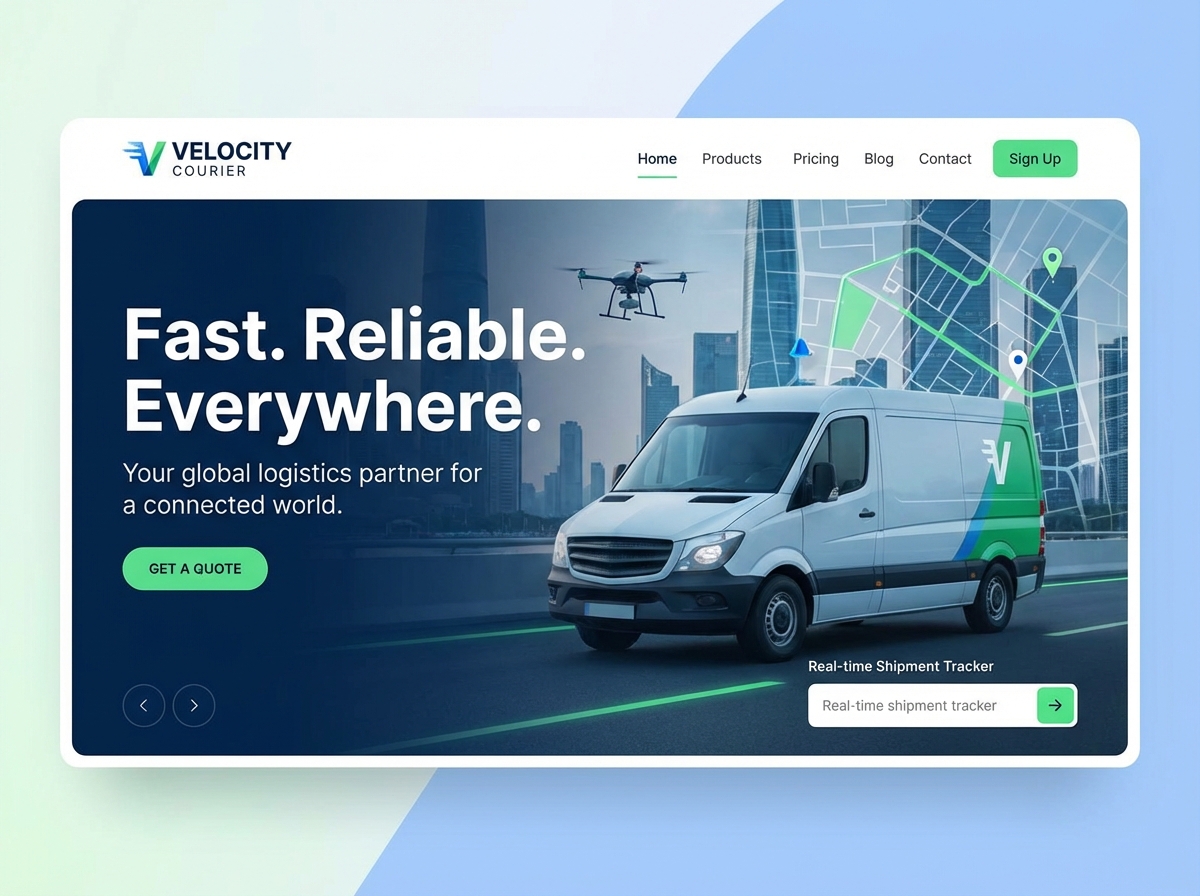 Build Your Own High-Performance Courier Company Website website preview