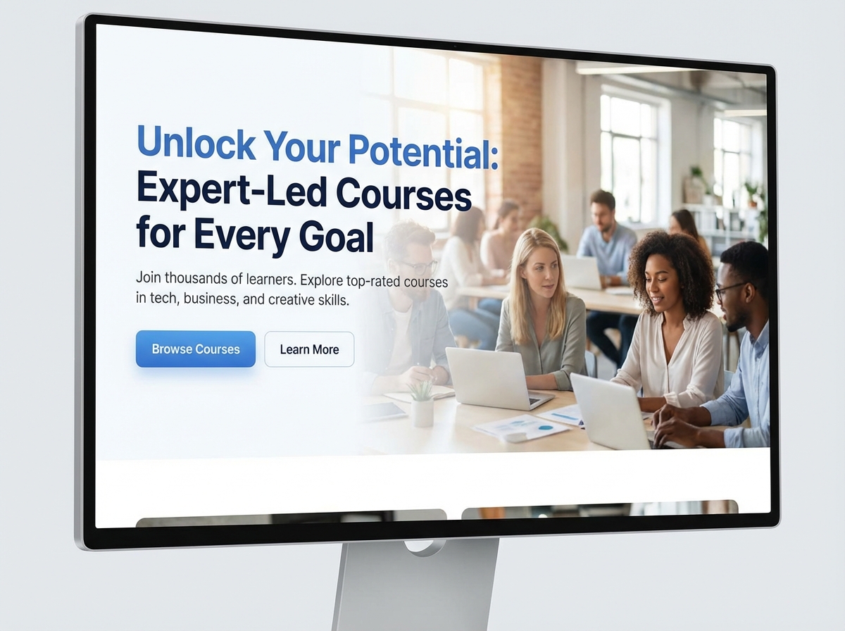 Launch Your Online Courses Platform website preview