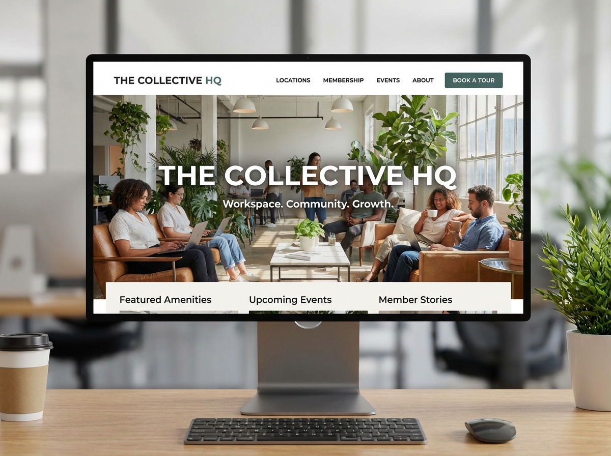 Build Your Thriving Coworking Space Website Easily website preview