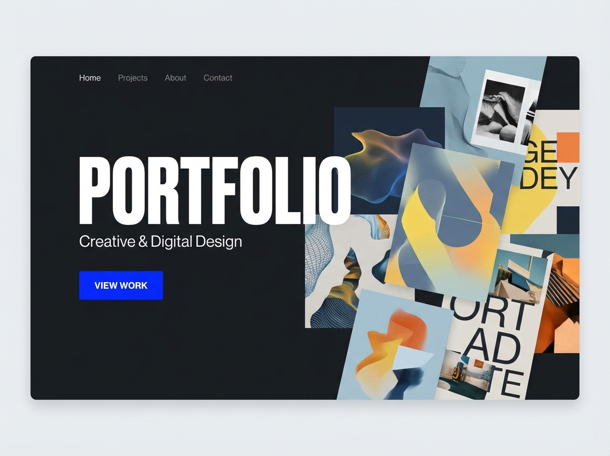 Build Your Stunning Online Creative Portfolio Today website preview
