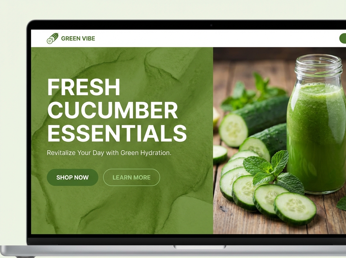 Uncover the Perfect Shade of Cucumber Green website preview