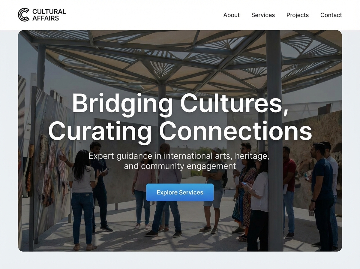 Build Your Digital Hub as a Cultural Affairs Specialist website preview