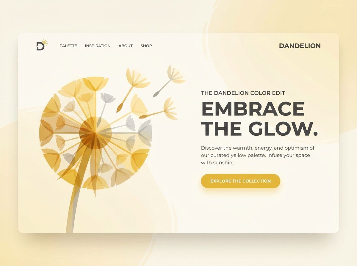 Unleash Your Creativity with the Perfect Dandelion Color Palette website preview