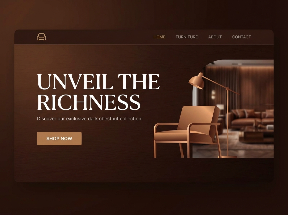 Unleash the Richness of Dark Chestnut Color website preview