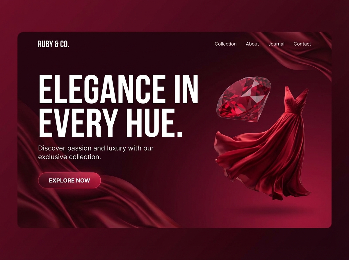 Unleash the Power of a Dark Ruby Website website preview