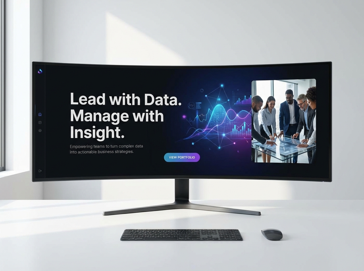 Build Your Professional Data Analyst Manager Portfolio website preview