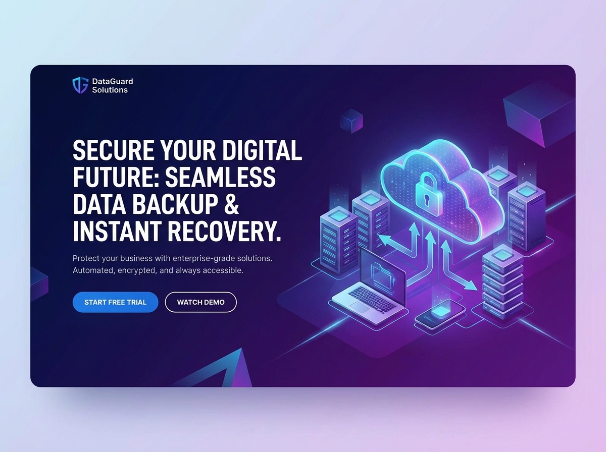 Build a Resilient Website for Data Backup and Recovery website preview