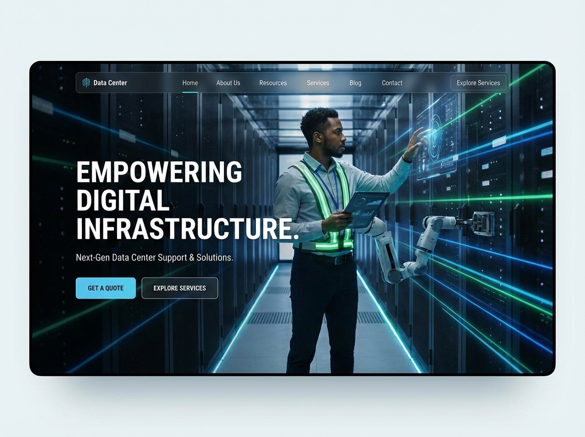 Build Your Professional Data Center Technician Portfolio website preview