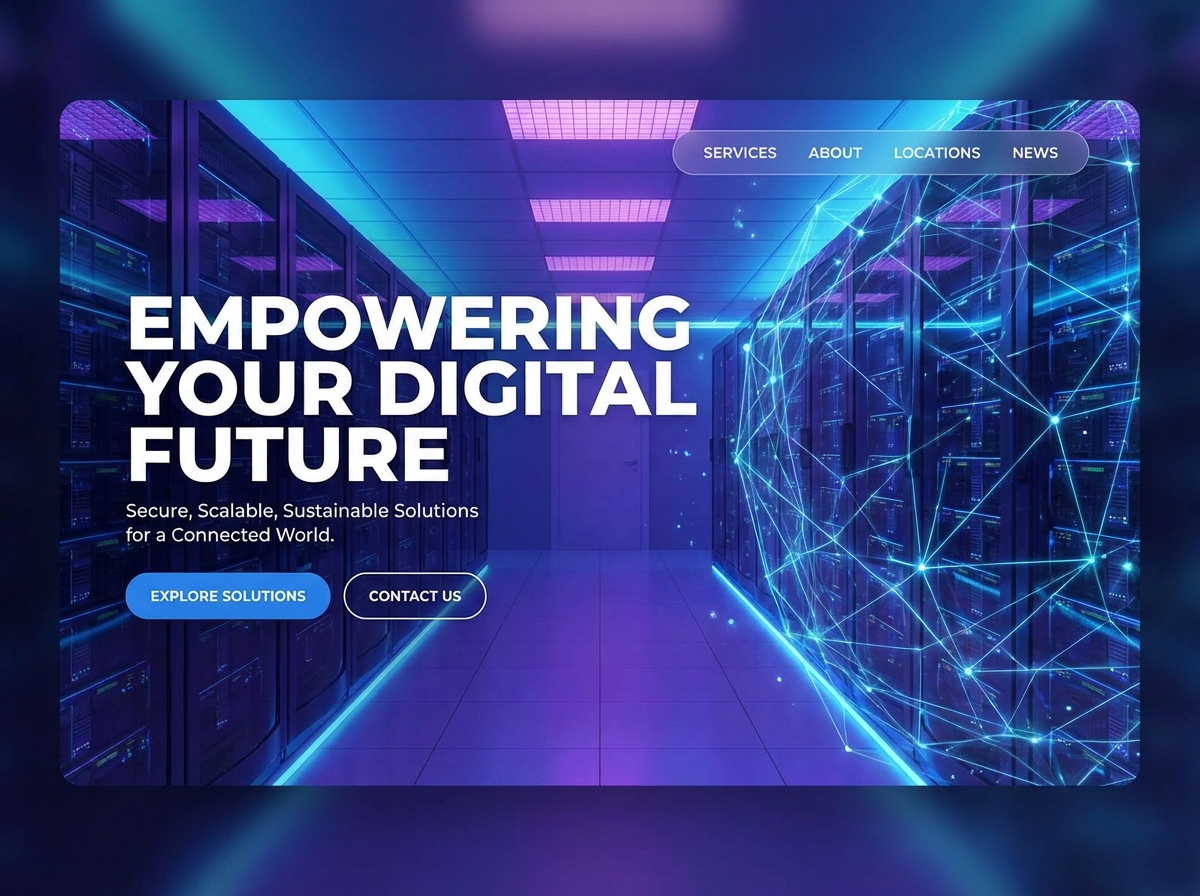 Build a High-Performance Website for your Data Centers website preview