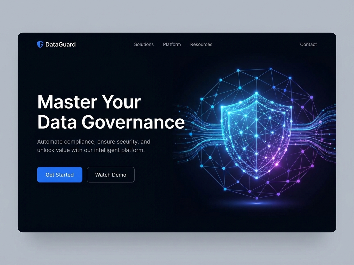 Build a Robust Data Governance Website with Grigora website preview