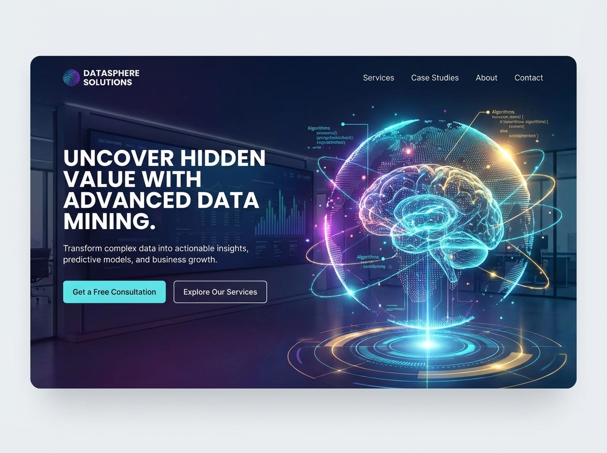 Unlock Insights with a Professional Data Mining Services Website website preview