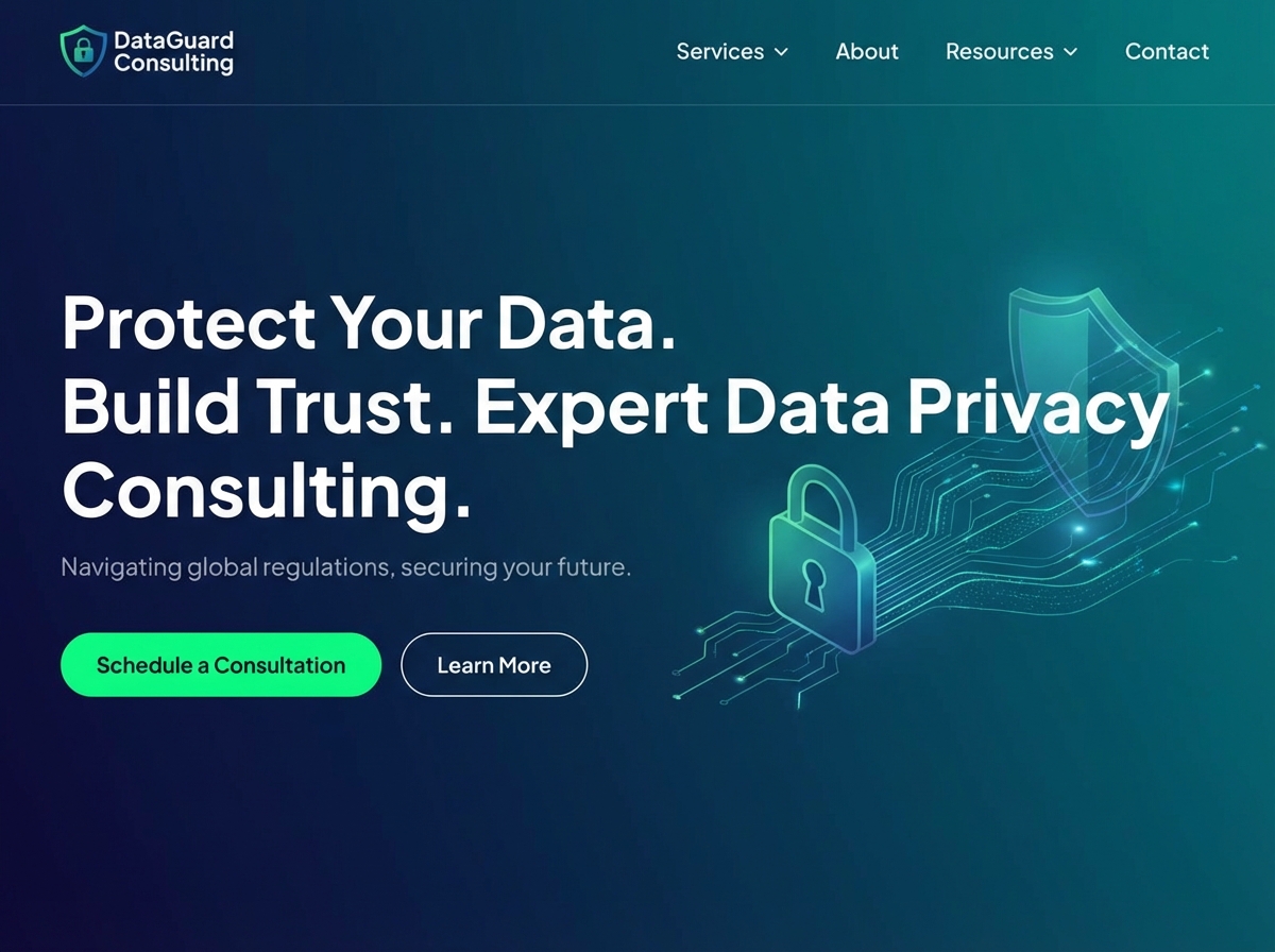Build a Professional Data Privacy Consultant Website website preview