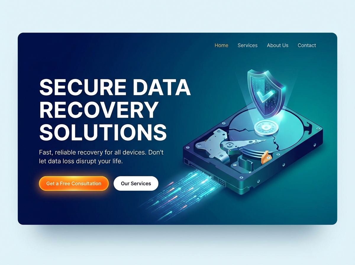 Restore Critical Data with Grigora's Ultimate Data Recovery Website Builder website preview