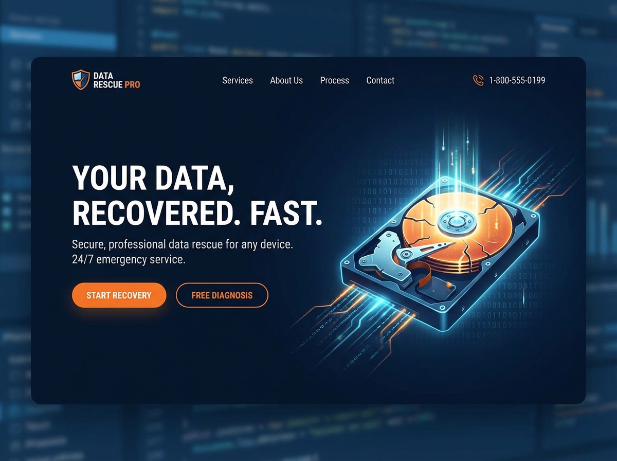 Build a Website for Your Data Recovery Services website preview