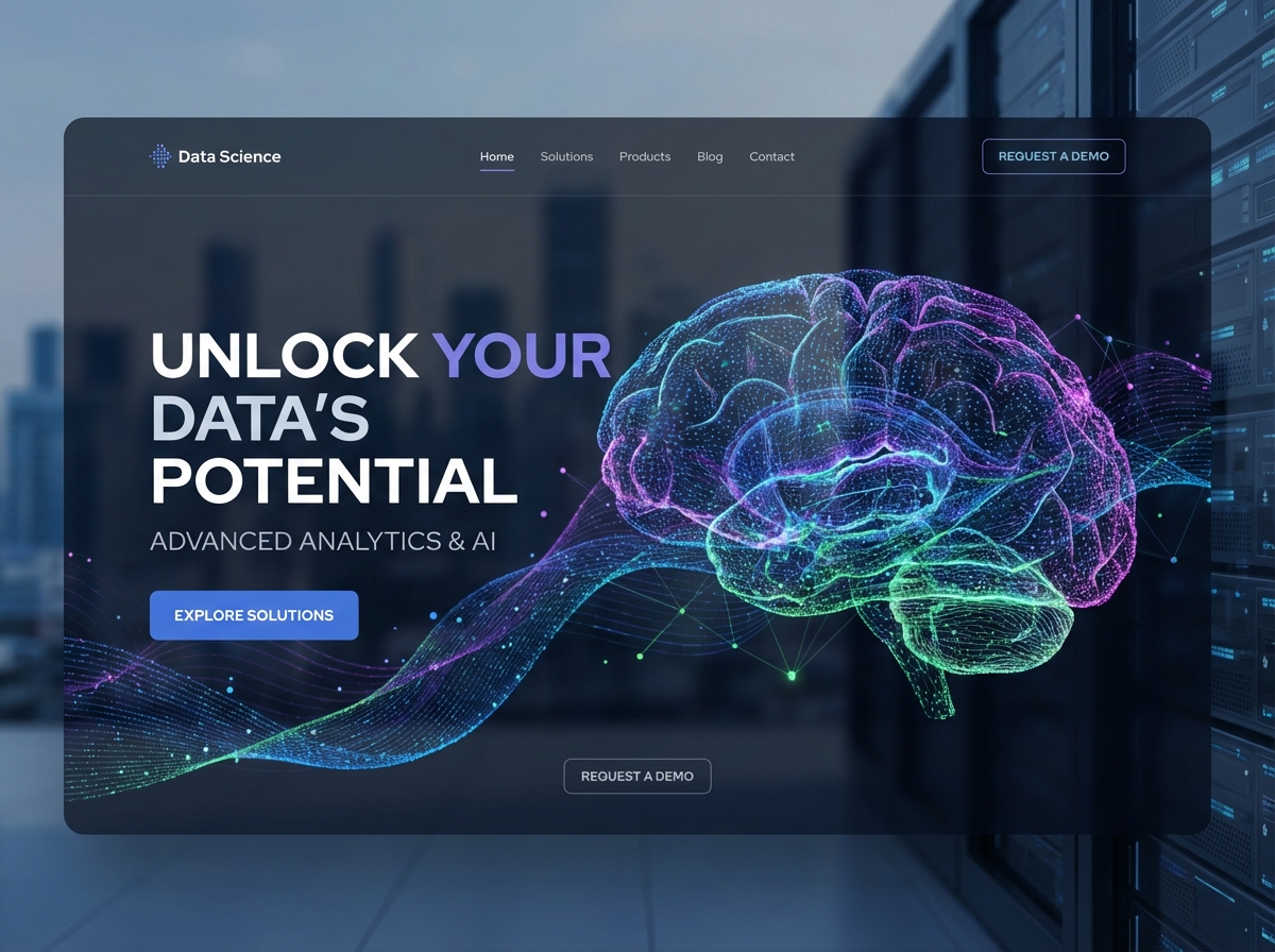 Build Your Powerful Data Science and Analytics Website website preview