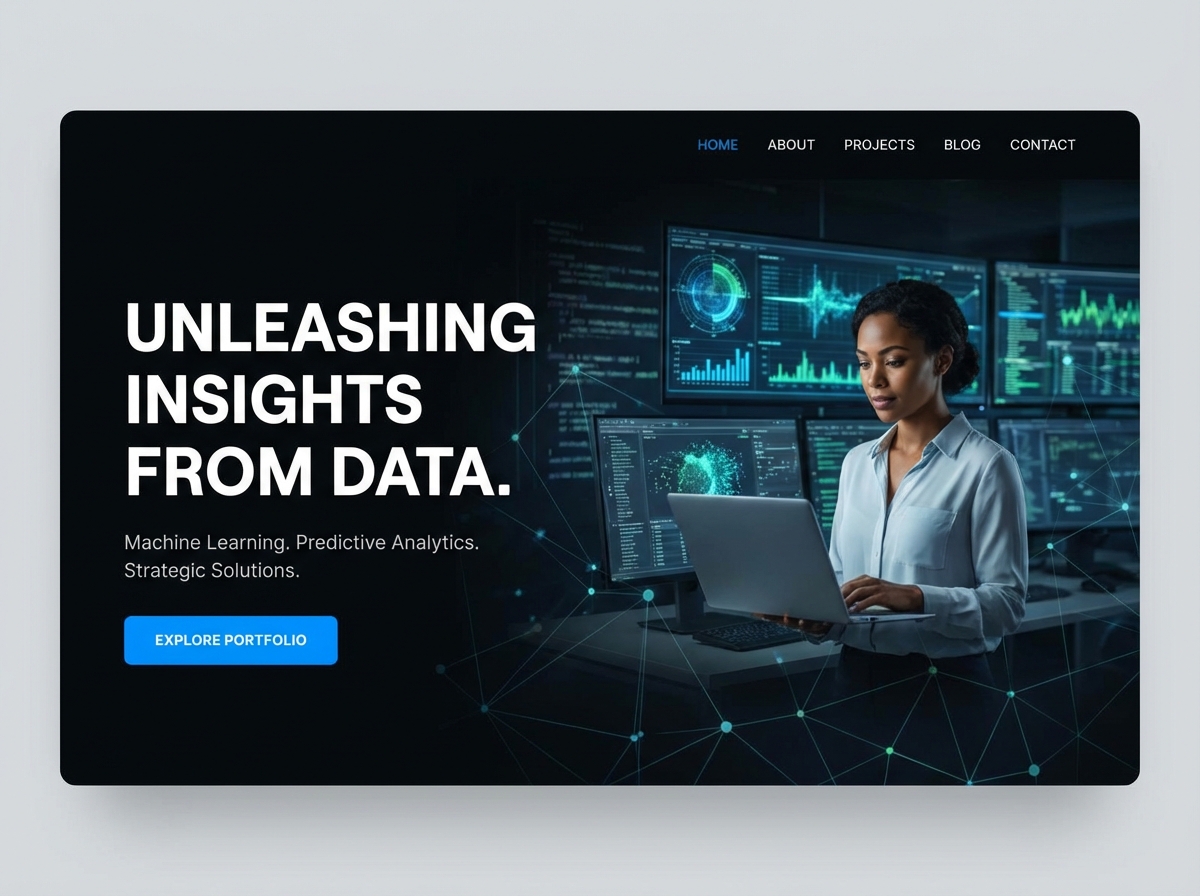 Build Your Professional Data Scientist Portfolio website preview