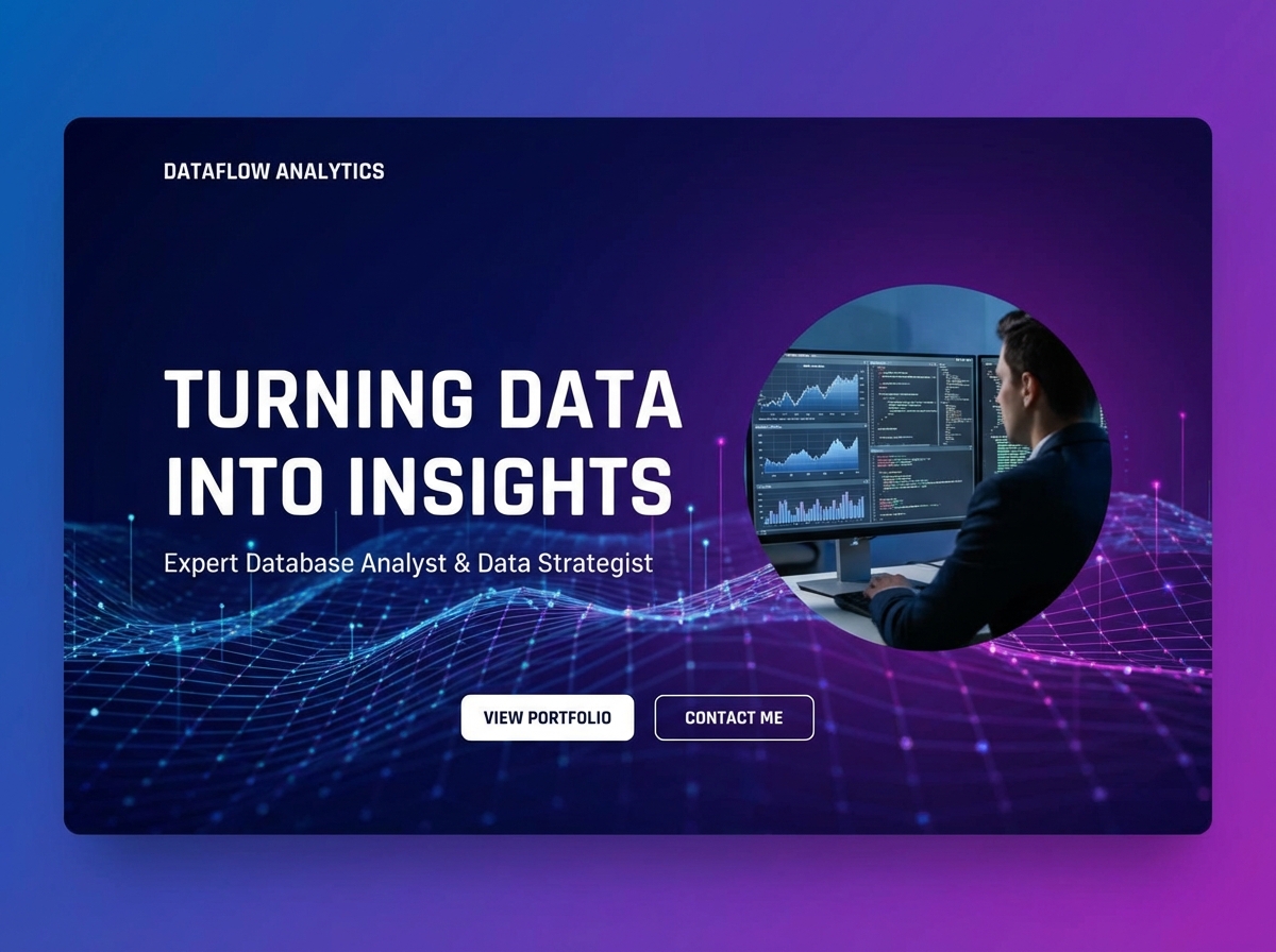 Build Your Professional Database Analyst Portfolio website preview