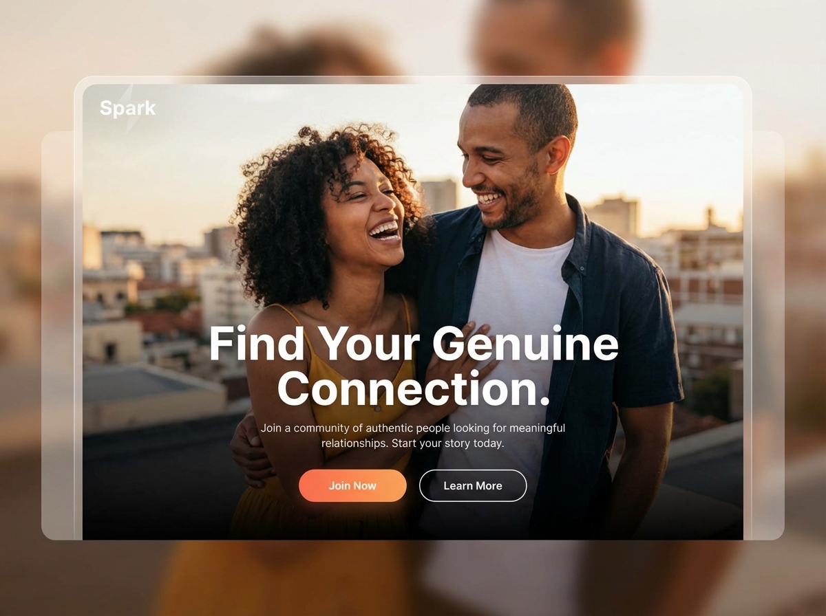 Launch Your Own Thriving, Modern Dating Site website preview