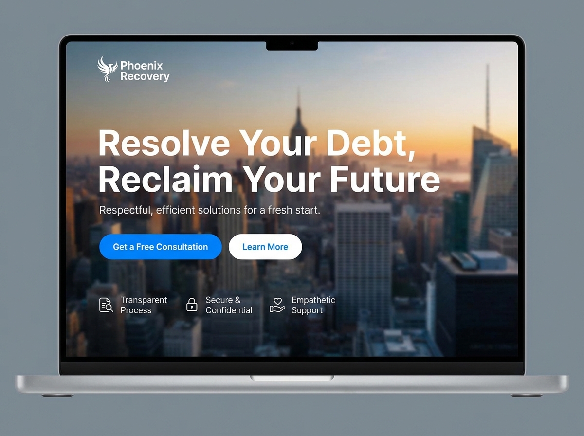 Boost Your Success with a Professional Debt Recovery Website website preview