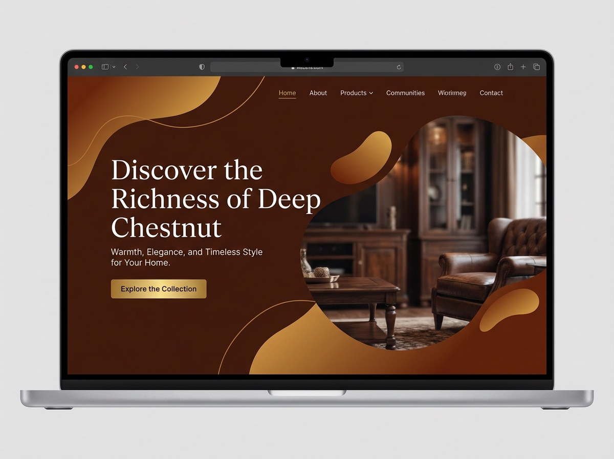 Unleash the Richness of Deep Chestnut Color website preview