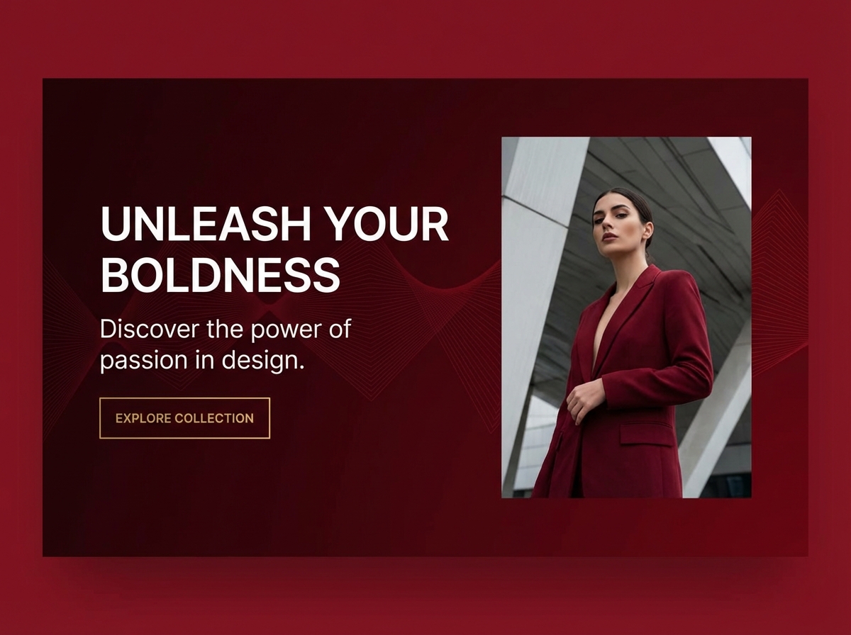 Unleash the Power of Your Website with a Deep Red Color Palette website preview