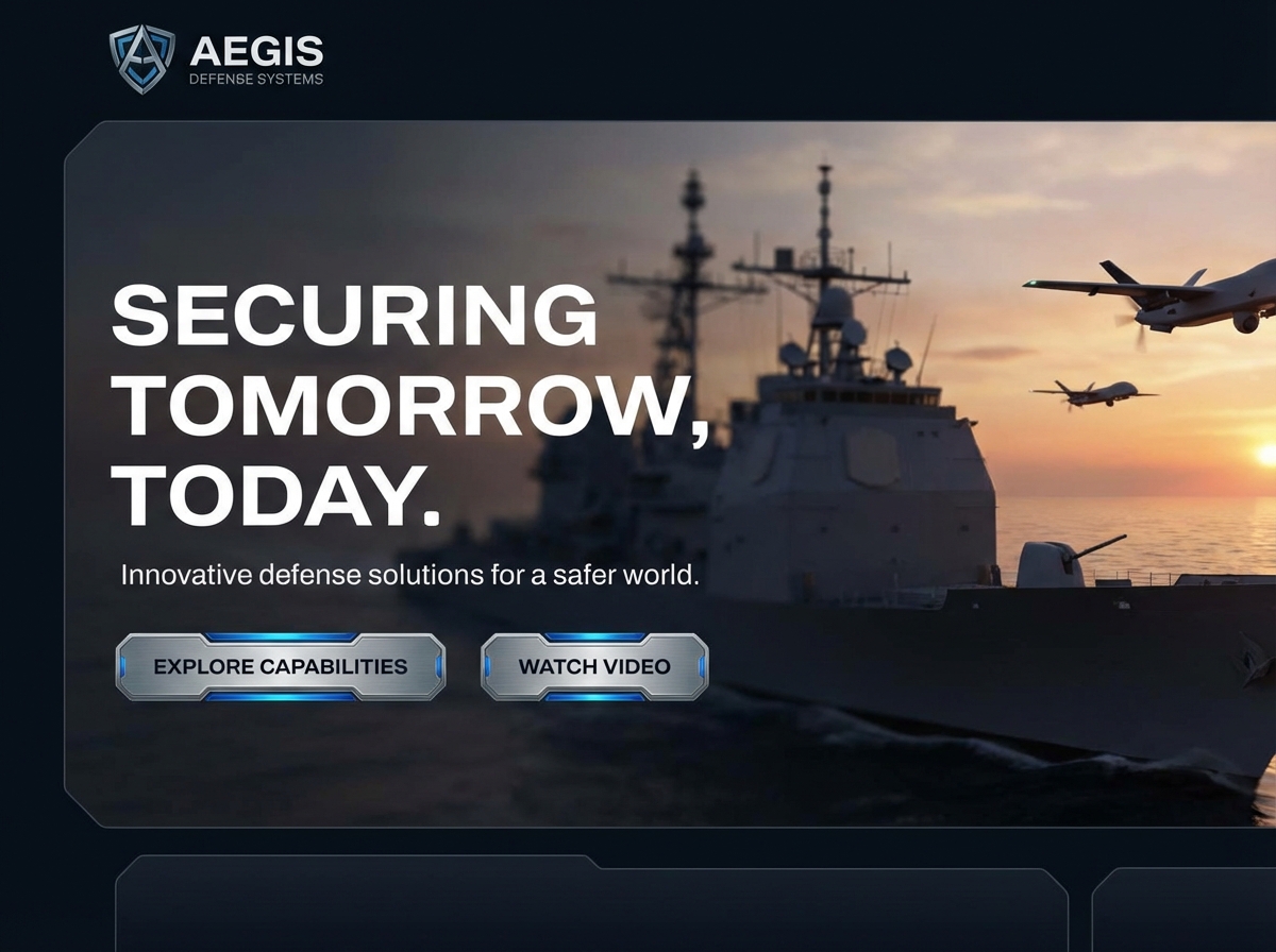 Build a Resilient Online Presence with our Defense Website Builder website preview