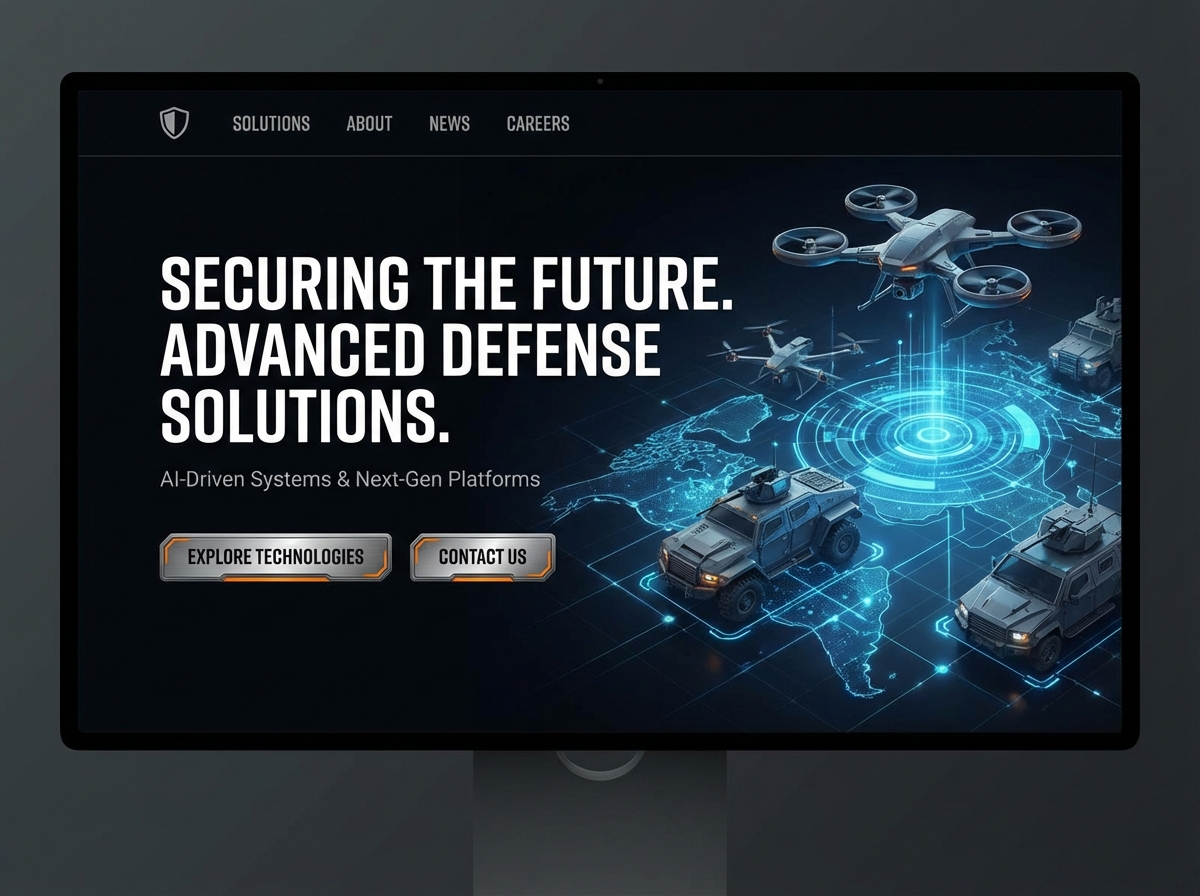 Build Cutting-Edge Websites for Your Defense Technologies website preview