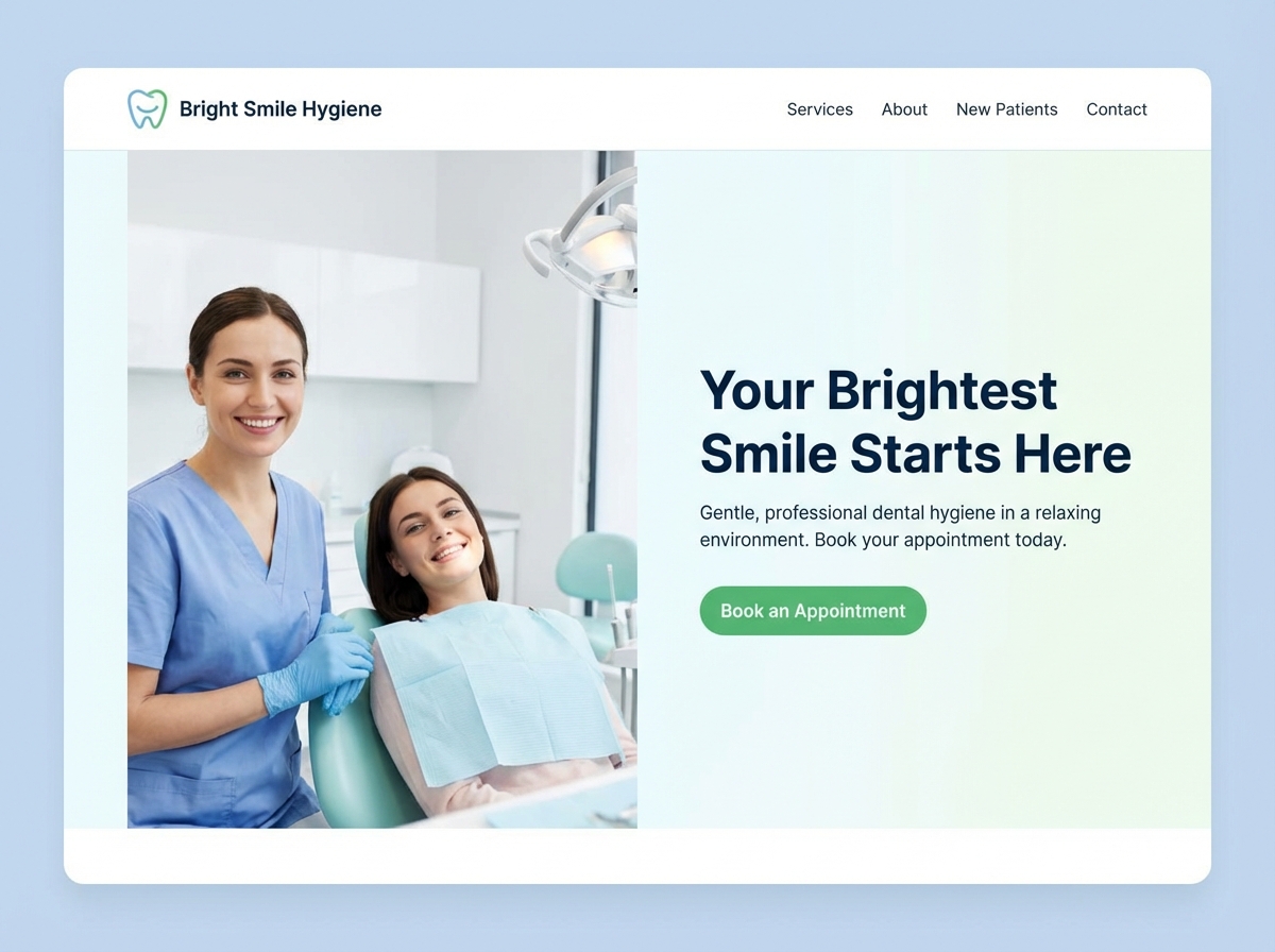 Build Your Professional Dental Hygienist Website website preview