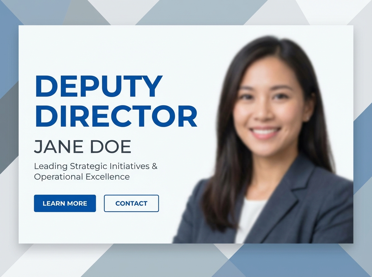 Build Your Professional Deputy Director Website website preview