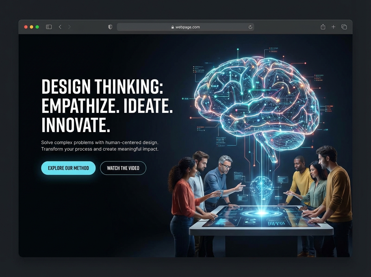 Build a Website for Your Design Thinking Projects website preview