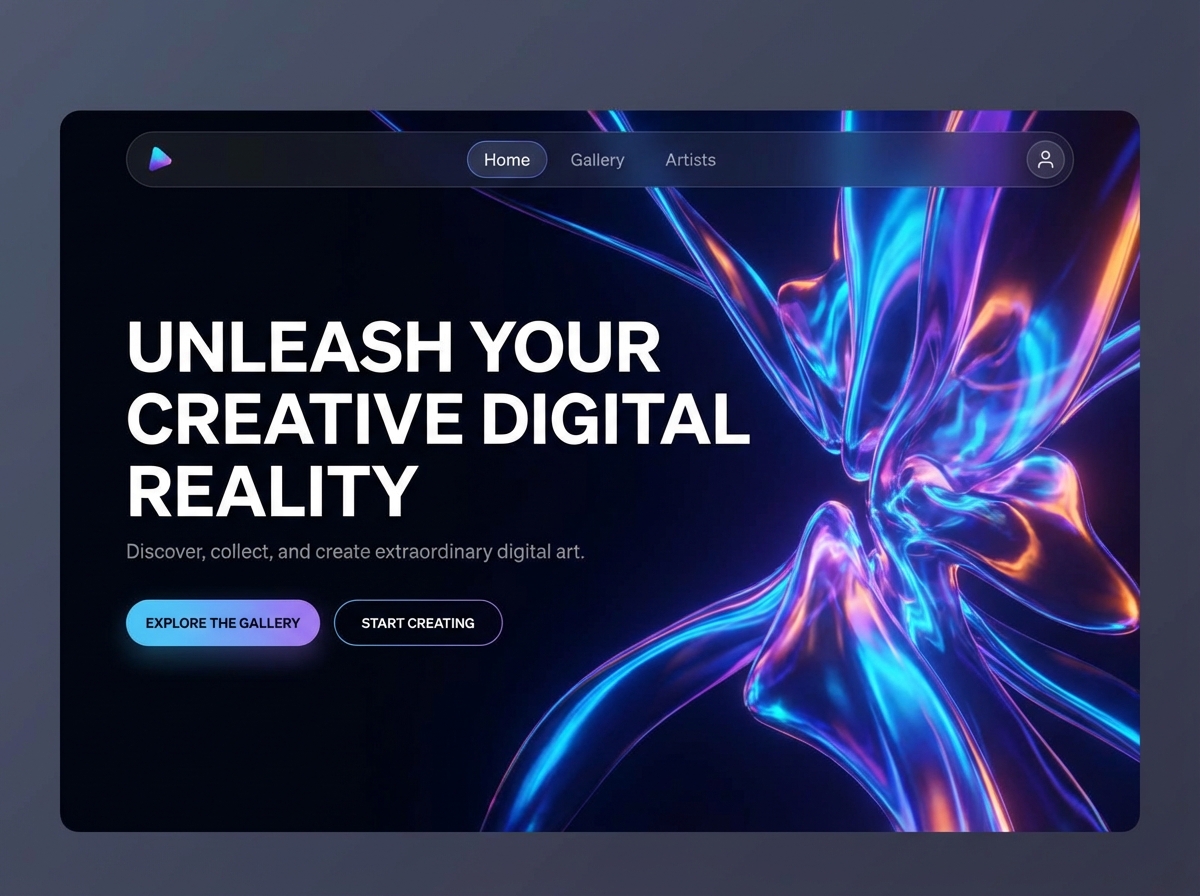 Showcase Your Vision with the Best Digital Art Website Builder website preview